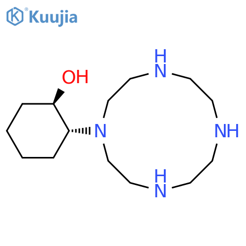 Cyclohexanol, 2-(1,4,7,10-tetraazacyclododec-1-yl)-, (1R,2R)-rel- structure