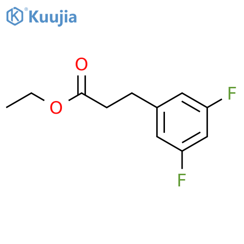 Benzenepropanoic acid,3,5-difluoro-, ethyl ester structure