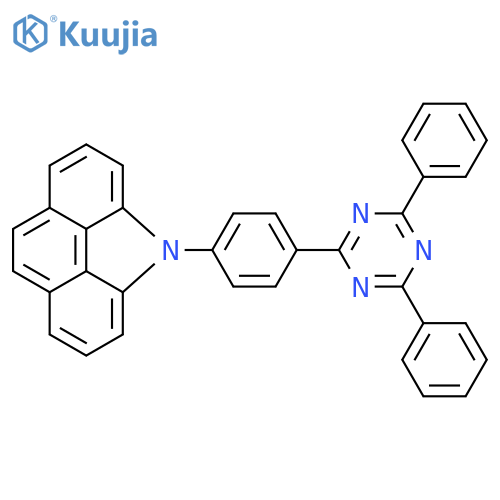 4H-Benzo[def]carbazole, 4-[4-(4,6-diphenyl-1,3,5-triazin-2-yl)phenyl]- structure
