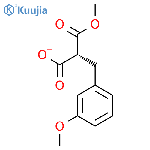 Propanedioic acid, (3-methoxyphenyl)methyl-, monomethyl ester, (R)- structure