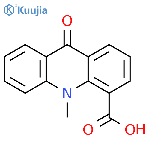 4-Acridinecarboxylic acid, 9,10-dihydro-10-methyl-9-oxo- structure