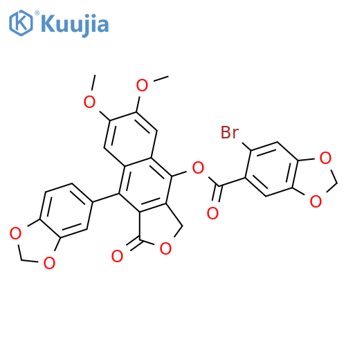 Diphyllin; O-(6-Bromo-3,4-methylenedioxybenzoyl) structure