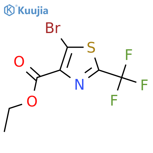 Ethyl 5-bromo-2-(trifluoromethyl)thiazole-4-carboxylate structure