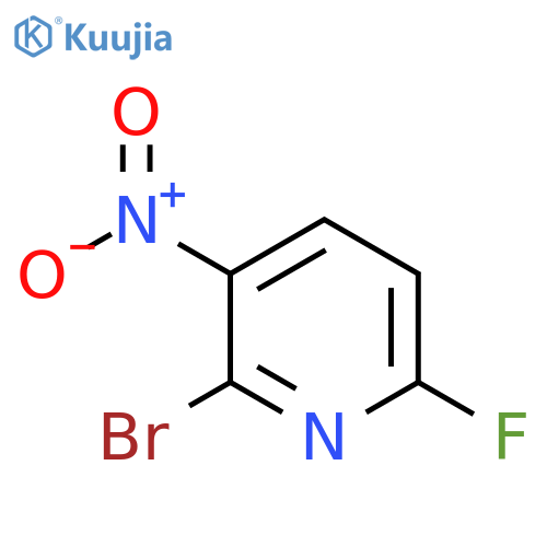 2-Bromo-6-fluoro-3-nitropyridine structure