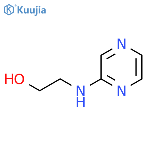 2-[(pyrazin-2-yl)amino]ethan-1-ol structure