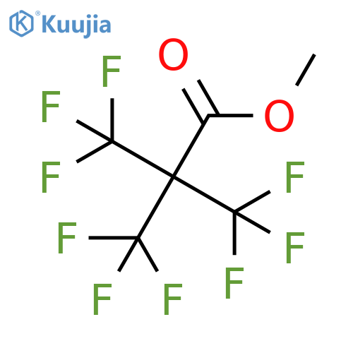 Propanoic acid, 3,3,3-trifluoro-2,2-bis(trifluoromethyl)-, methyl ester structure