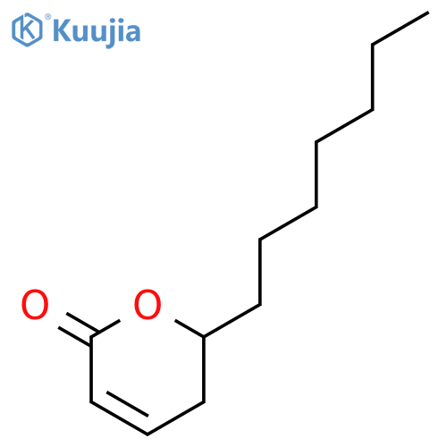 2H-Pyran-2-one,6-heptyl-5,6-dihydro- structure