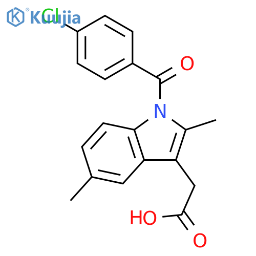 1H-Indole-3-acetic acid, 1-(4-chlorobenzoyl)-2,5-dimethyl- structure