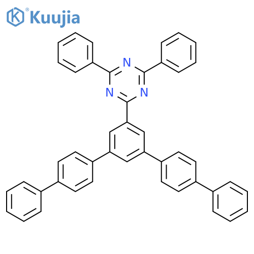 1,3,5-Triazine, 2,4-diphenyl-6-[1,1':4',1'':3'',1''':4''',1''''-quinquephenyl]-5''-yl- structure