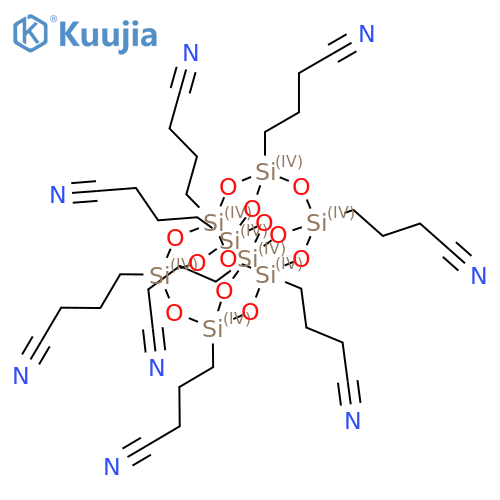 Octakis(3-cyanopropyl)octasilsesquioxane structure