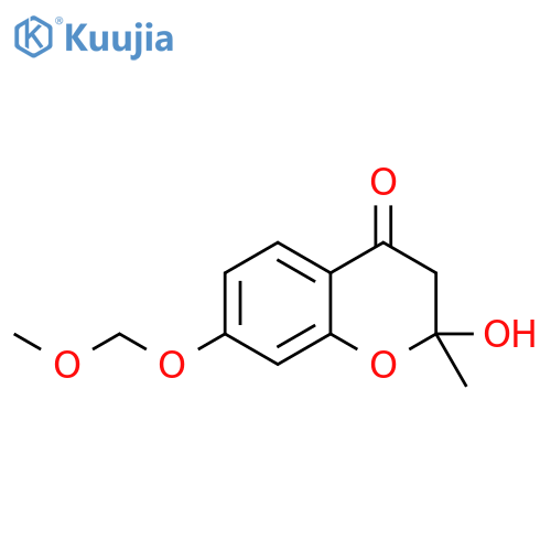 4H-1-Benzopyran-4-one,2,3-dihydro-2-hydroxy-7-(methoxymethoxy)-2-methyl- structure
