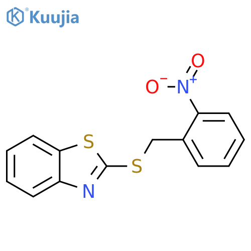 Benzothiazole, 2-[[(2-nitrophenyl)methyl]thio]- structure