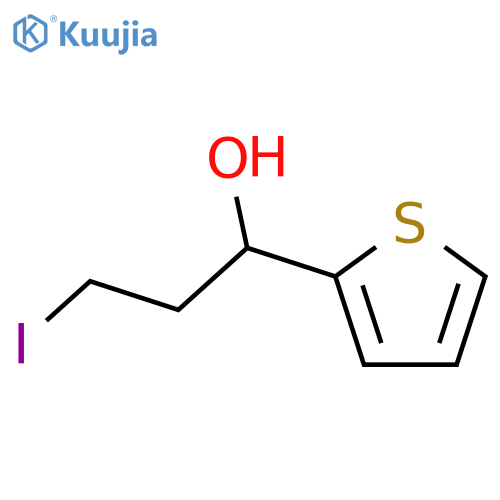2-Thiophenemethanol, a-(2-iodoethyl)-, (aS)- structure