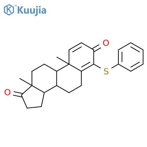 Androsta-1,4-diene-3,17-dione,4-(phenylthio)- (9CI) structure