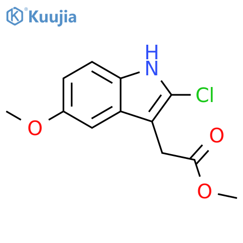 Methyl 2-(2-chloro-5-methoxy-1H-indol-3-yl)acetate structure