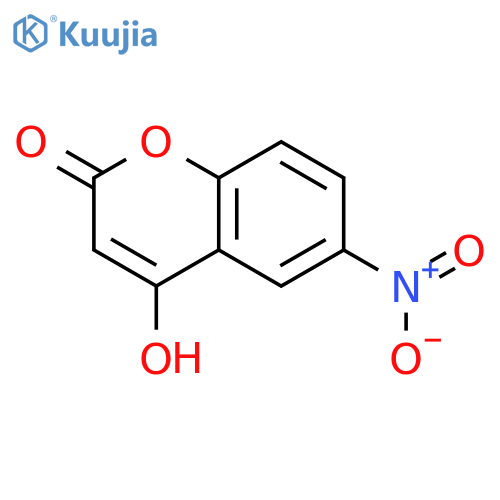 4-hydroxy-6-nitro-2H-chromen-2-one structure
