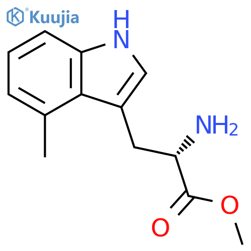 methyl 2-amino-3-(4-methyl-1H-indol-3-yl)propanoate structure
