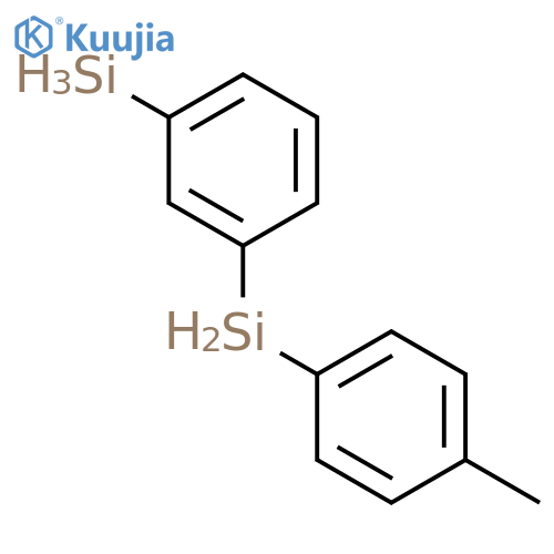 Silane, (4-methylphenyl)(3-silylphenyl)- structure