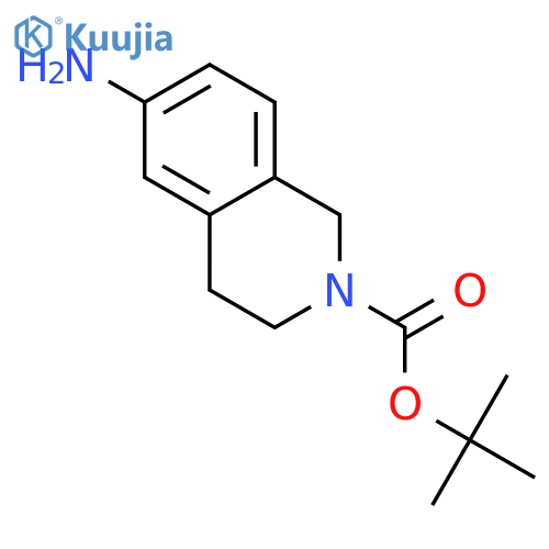 tert-butyl 6-amino-1,2,3,4-tetrahydroisoquinoline-2-carboxylate structure