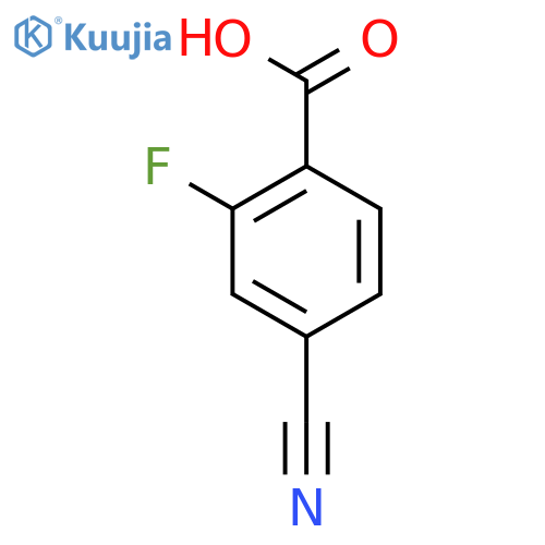4-Cyano-2-fluorobenzoic acid structure
