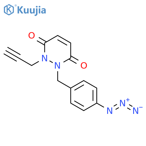 3,6-Pyridazinedione, 1-[(4-azidophenyl)methyl]-1,2-dihydro-2-(2-propyn-1-yl)- structure