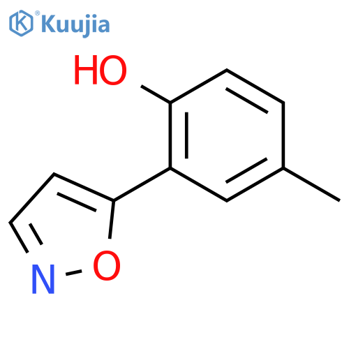 2-(5-isoxazolyl)-4-methylphenol structure