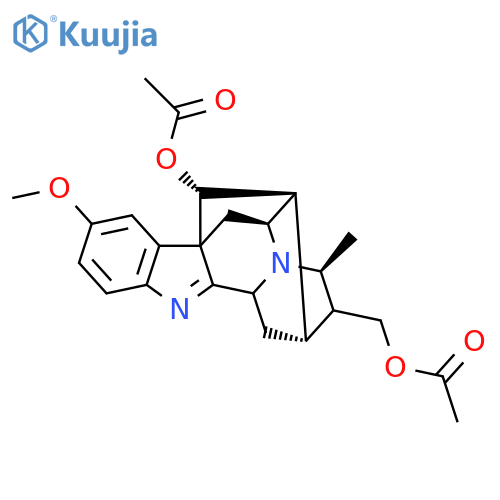18-Norajmalan-17,19-diol, 1,2-didehydro-1-demethyl-10-methoxy-21-methyl-, diacetate (ester), (17R,21β)- (9CI) structure