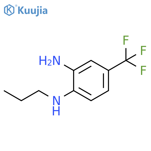 1-N-propyl-4-(trifluoromethyl)benzene-1,2-diamine structure