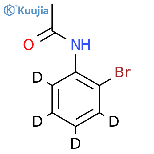 N-(2-bromo-3,4,5,6-tetradeuterio-phenyl)acetamide structure