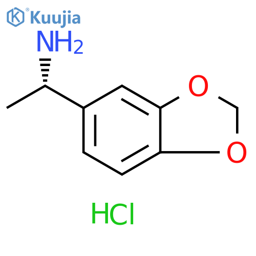 (1S)-1-(1,3-dioxaindan-5-yl)ethan-1-amine hydrochloride structure