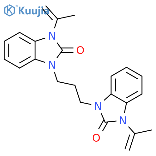 3,3'-(Propane-1,3-diyl)bis(1-(prop-1-en-2-yl)-1H-benzodimidazol-2(3H)-one) structure