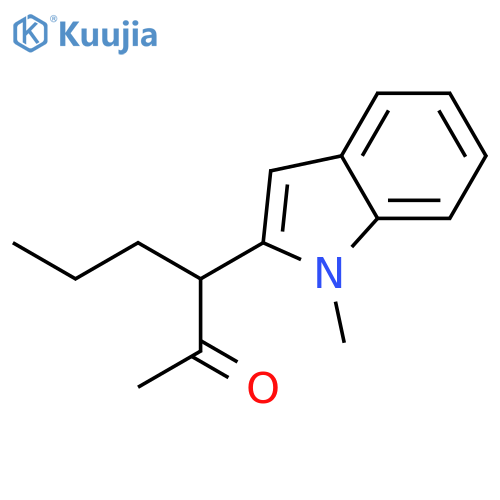 2-Hexanone, 3-(1-methyl-1H-indol-2-yl)- structure