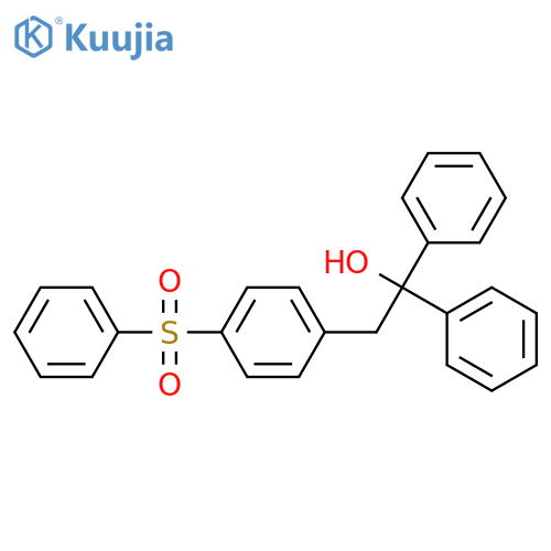Benzeneethanol, a,a-diphenyl-4-(phenylsulfonyl)- structure