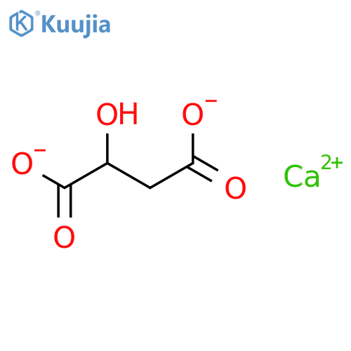 Butanedioic acid,2-hydroxy-, calcium salt (1:1) structure