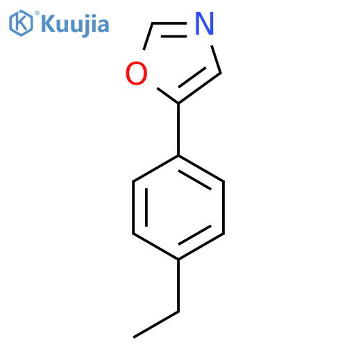5-(4-Ethylphenyl)oxazole structure
