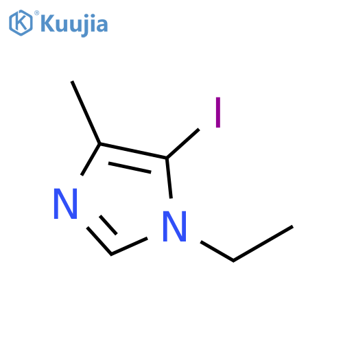 1-Ethyl-5-iodo-4-methyl-1H-imidazole structure