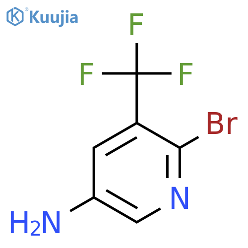 6-Bromo-5-(trifluoromethyl)pyridin-3-amine structure