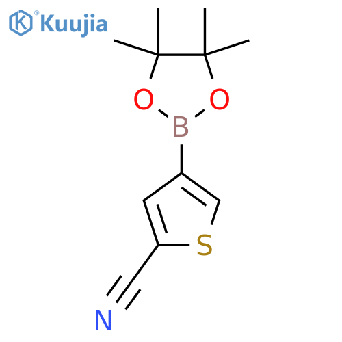 4-(4,4,5,5-Tetramethyl-1,3,2-dioxaborolan-2-YL)thiophene-2-carbonitrile structure