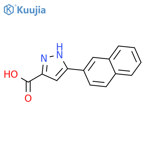 3-(2-naphthyl)-1{H}-pyrazole-5-carboxylic acid structure