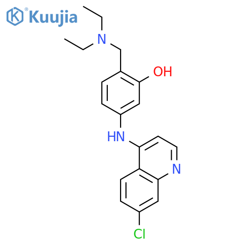 PHENOL, 5-[(7-CHLORO-4-QUINOLINYL)AMINO]-2-[(DIETHYLAMINO)METHYL]- structure