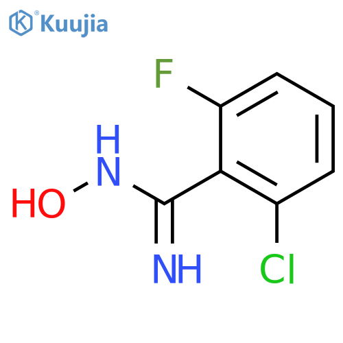 2-Chloro-6-fluoro-N-hydroxybenzimidamide structure