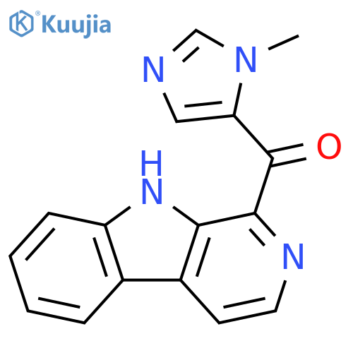Methanone,(1-methyl-1H-imidazol-5-yl)-9H-pyrido[3,4-b]indol-1-yl- structure