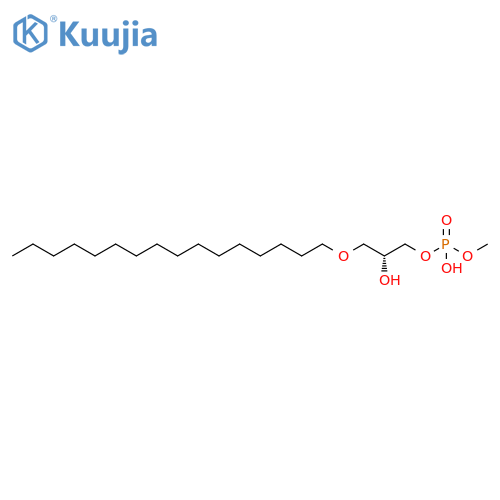 (R)-3-(Hexadecyloxy)-2-hydroxypropyl Methyl Hydrogen Phosphate structure