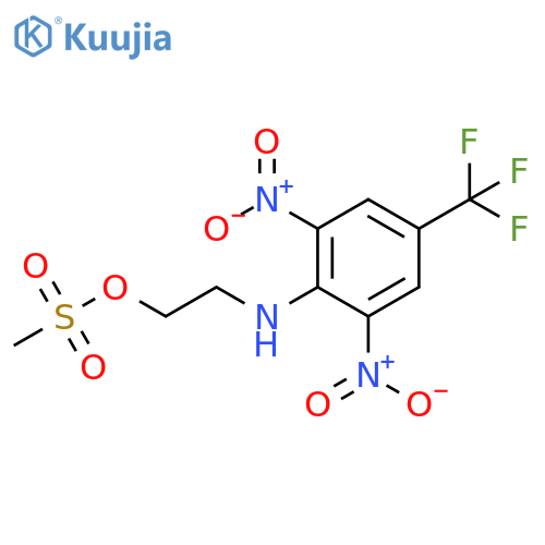 Ethanol, 2-[[2,6-dinitro-4-(trifluoromethyl)phenyl]amino]-, 1-methanesulfonate structure
