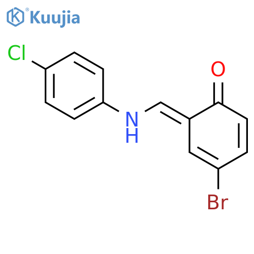 Phenol,4-bromo-2-[[(4-chlorophenyl)imino]methyl]- structure