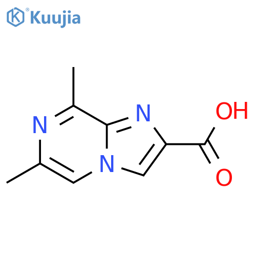 6,8-dimethylimidazo[1,2-a]pyrazine-2-carboxylic
acid structure