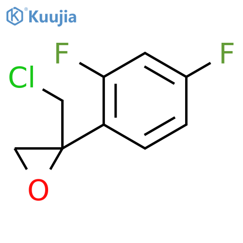 2-(chloromethyl)-2-(2,4-difluorophenyl)oxirane structure