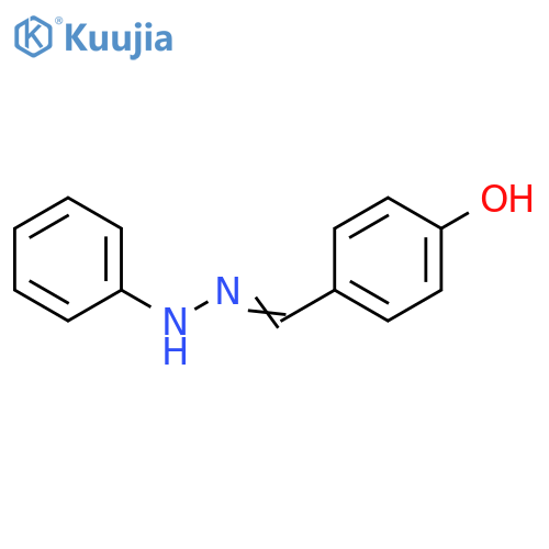 Benzaldehyde, 4-hydroxy-, phenylhydrazone structure