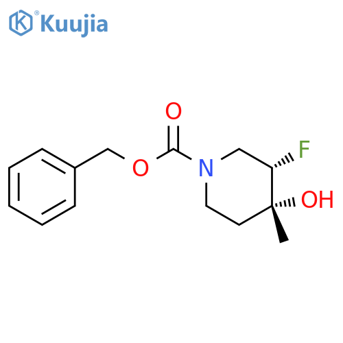 Cis-Benzyl 3-Fluoro-4-Hydroxy-4-Methylpiperidine-1-Carboxylate structure