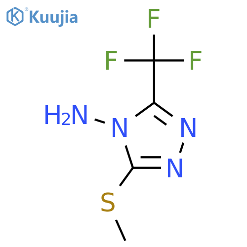 3-(Methylthio)-5-(trifluoromethyl)-4h-1,2,4-triazol-4-amine structure